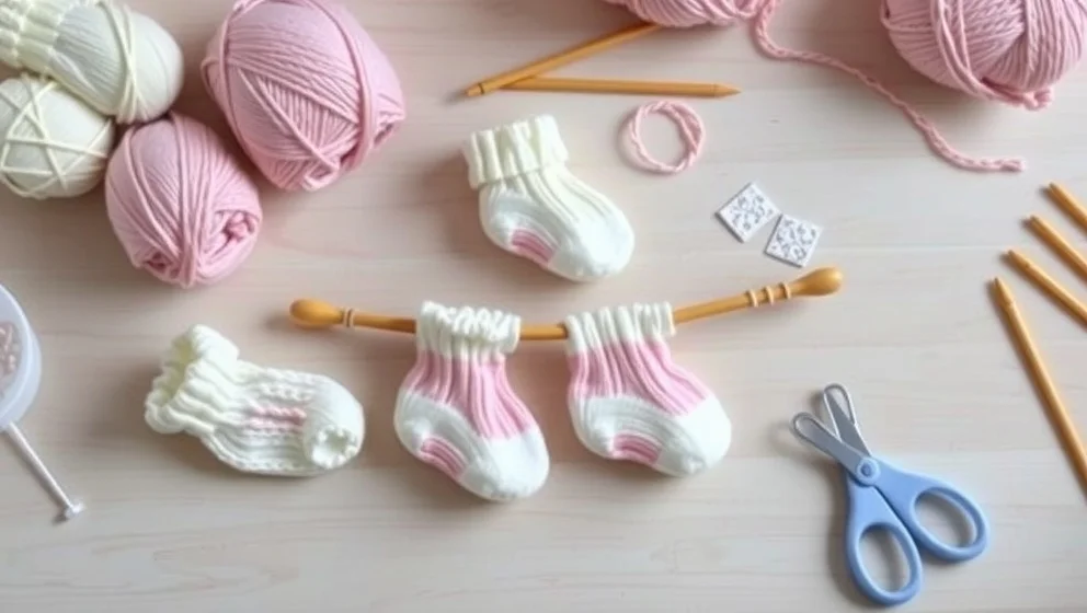 Enkla babysockor mönster du kan sticka själv