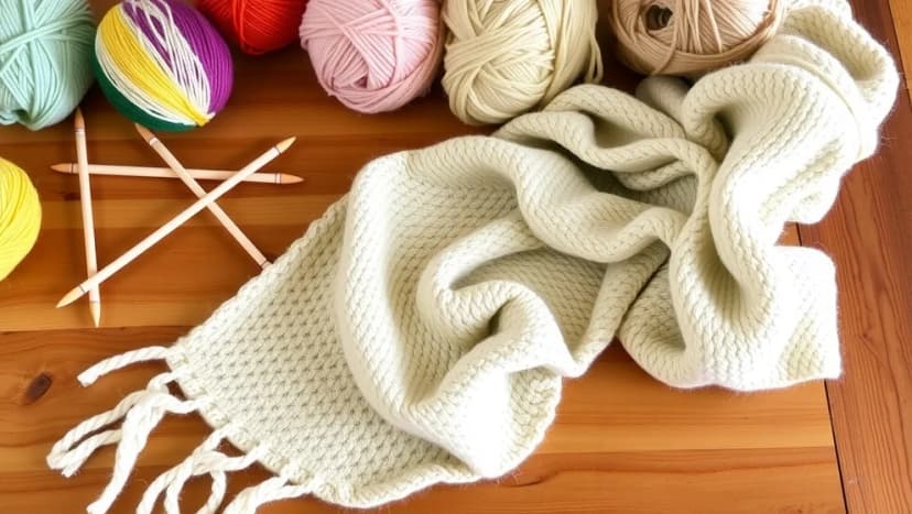 Sticka halsduk för nybörjare