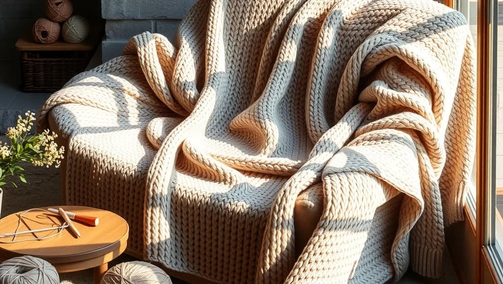 Så här stickar du en stor filt