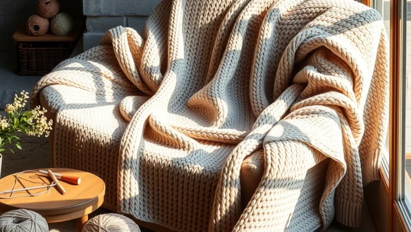 Så här stickar du en stor filt