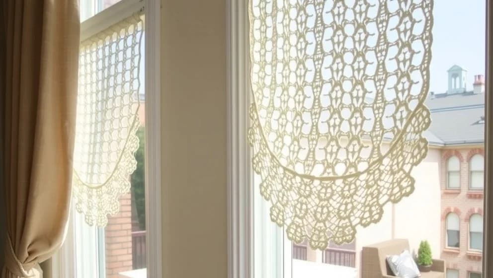 Vackra virka fönsterremsor som du gör själv