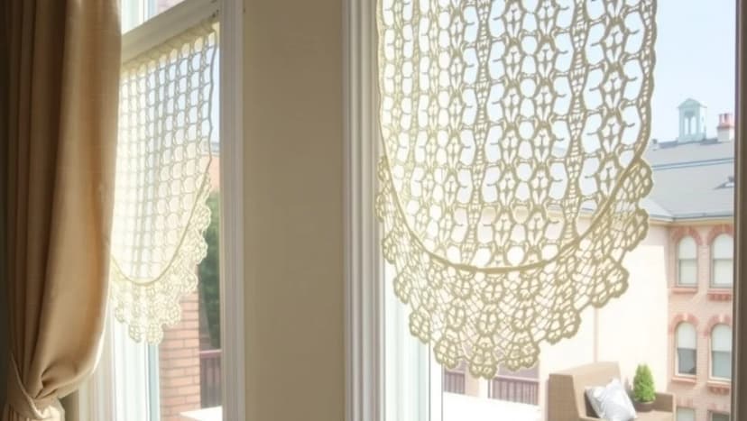 Vackra virka fönsterremsor som du gör själv
